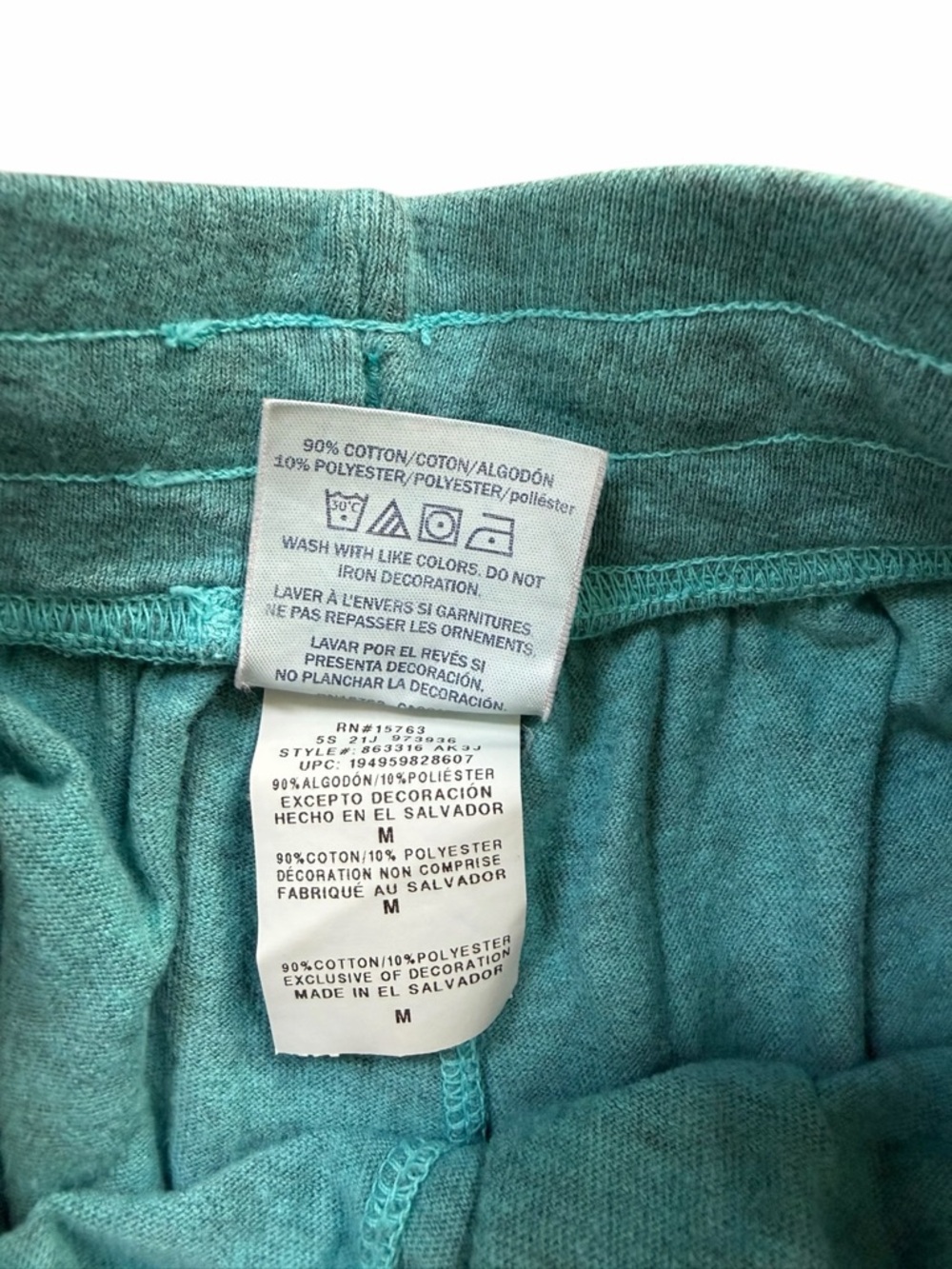 Champion Men's Medium Aqua Terry Shorts - Picture 8 of 8